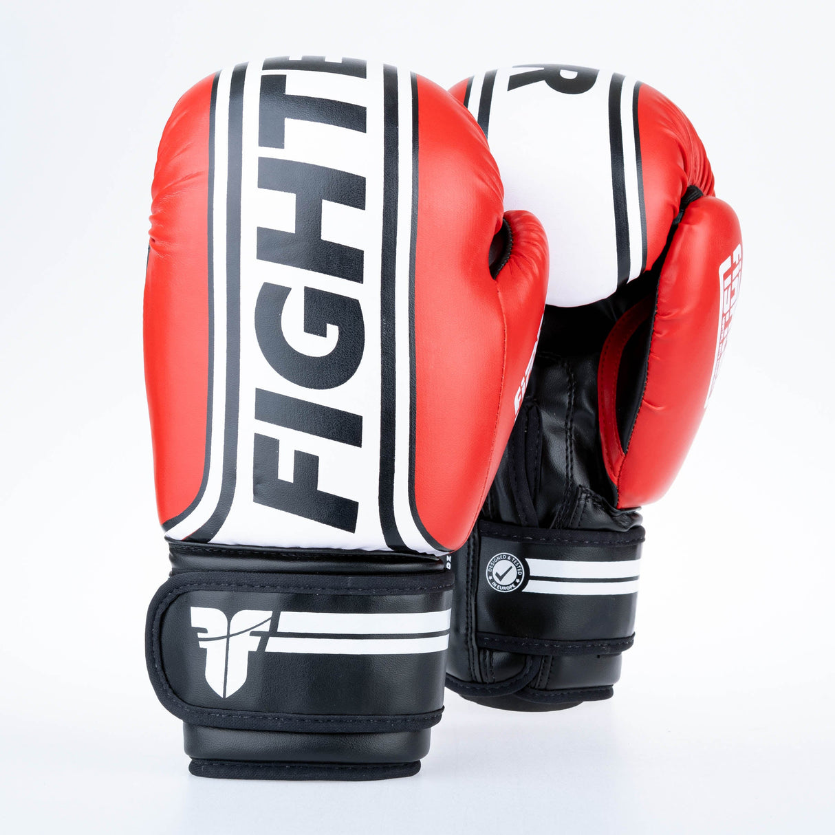 Guantes de boxeo de combate Stripe básico - Rojo