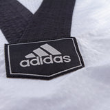 TKD dobok ADI-Contest 3 - col V blanc/noir, ADITC02
