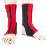 Soporte de tobillo de combate: negro/rojo, FAS -04