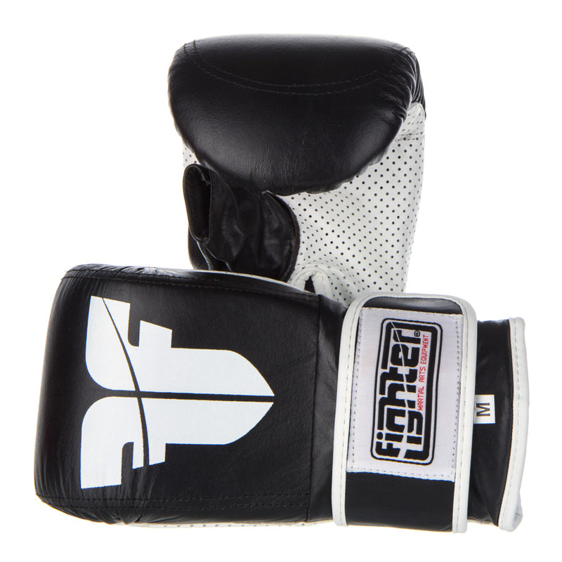 Fighter Bag Gloves Velcro - black/white, JE-PERF