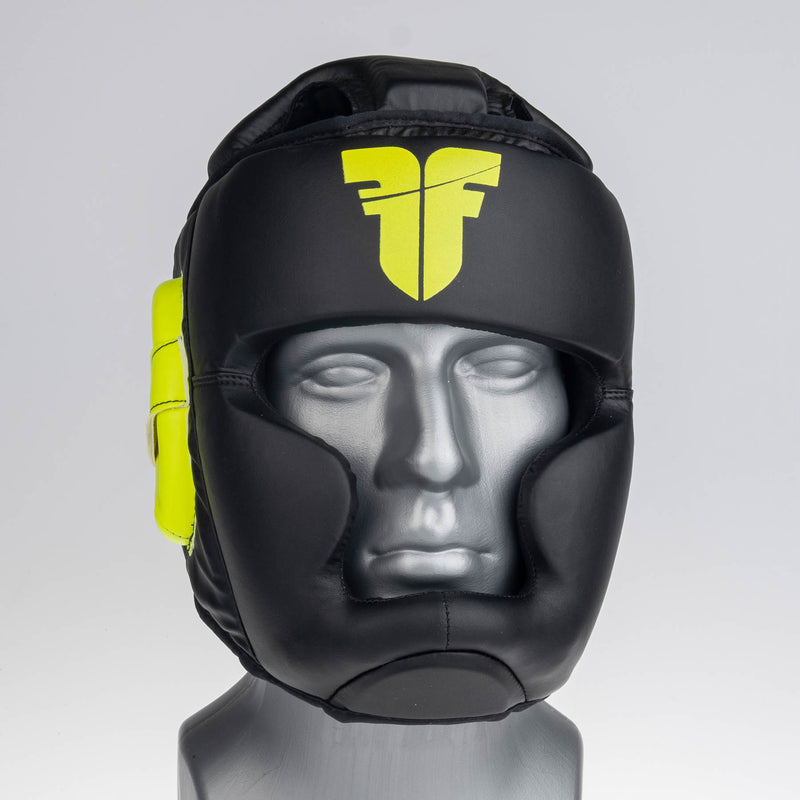 Fighter Headguard Sparring - black/neon yellow, JE1421PUBNY