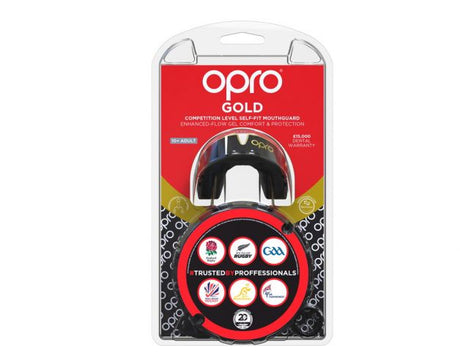 Mouthguard - OPRO - GOLD level - black/gold, 002226001