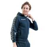 Sudadera con capucha de línea de banda de Givova - Azul, Ba10blu