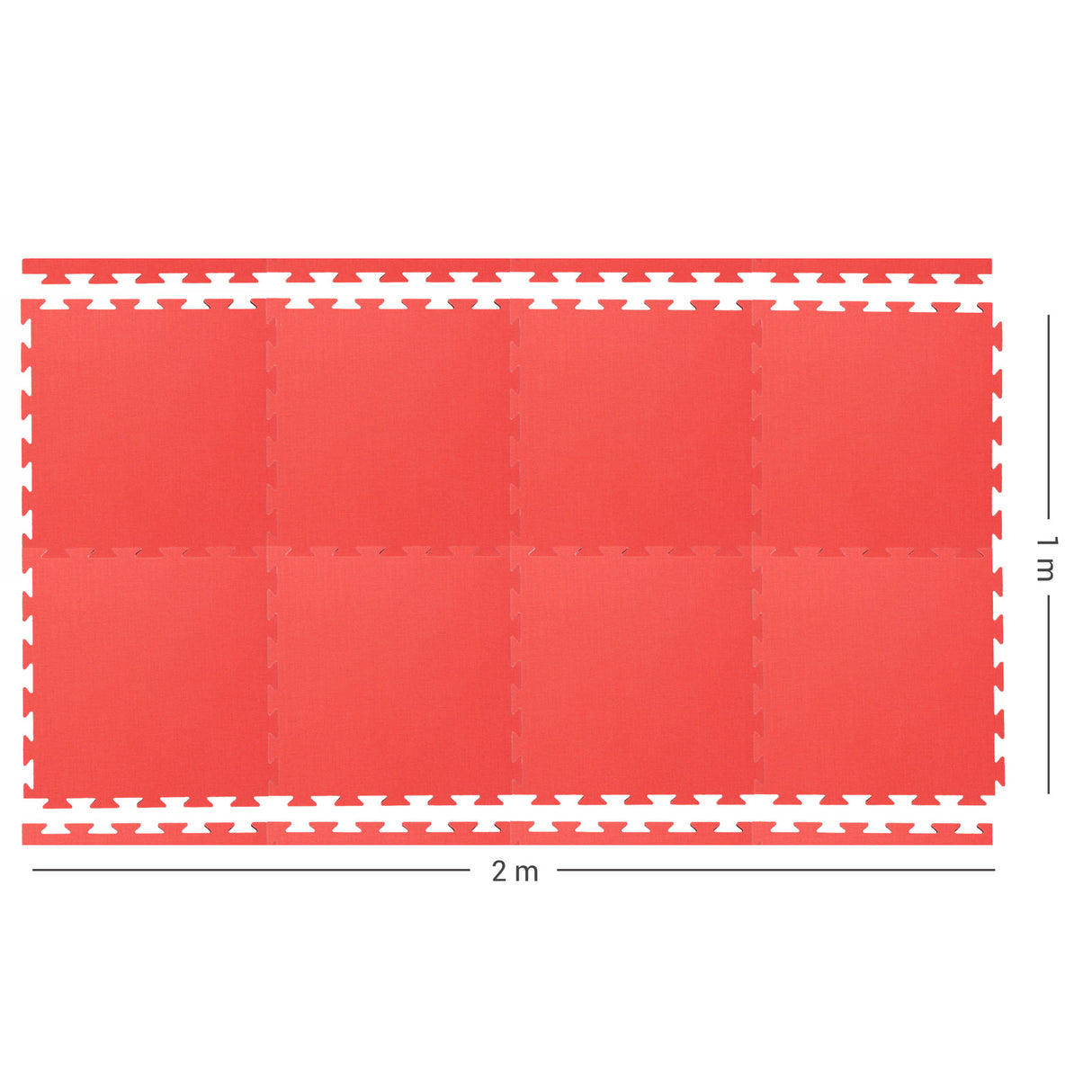 Tatami Mini 8er Set - rot/schwarz, FTTM-50