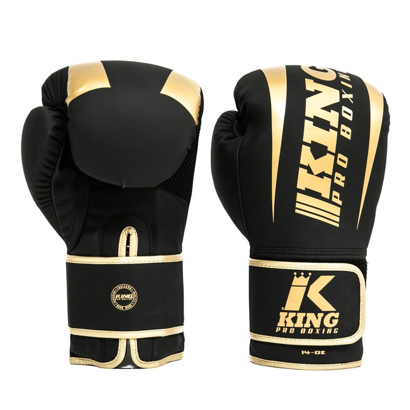 King Pro Boxing Boxing Gloves Revo 6 - black/gold