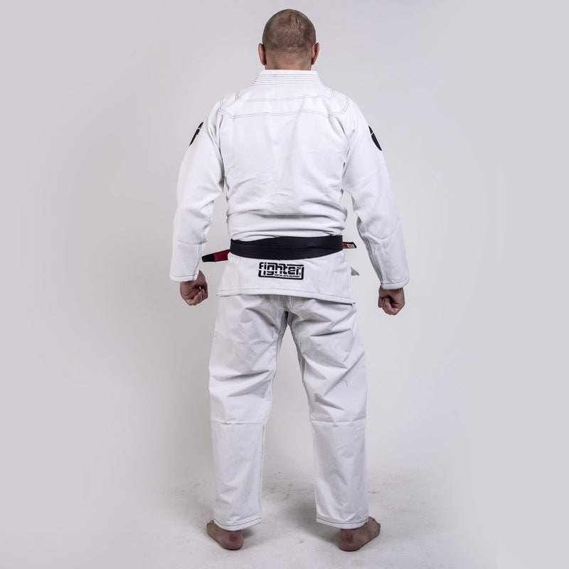 Fighter BJJ Kimono Rice Straw - white, BJJBW-08