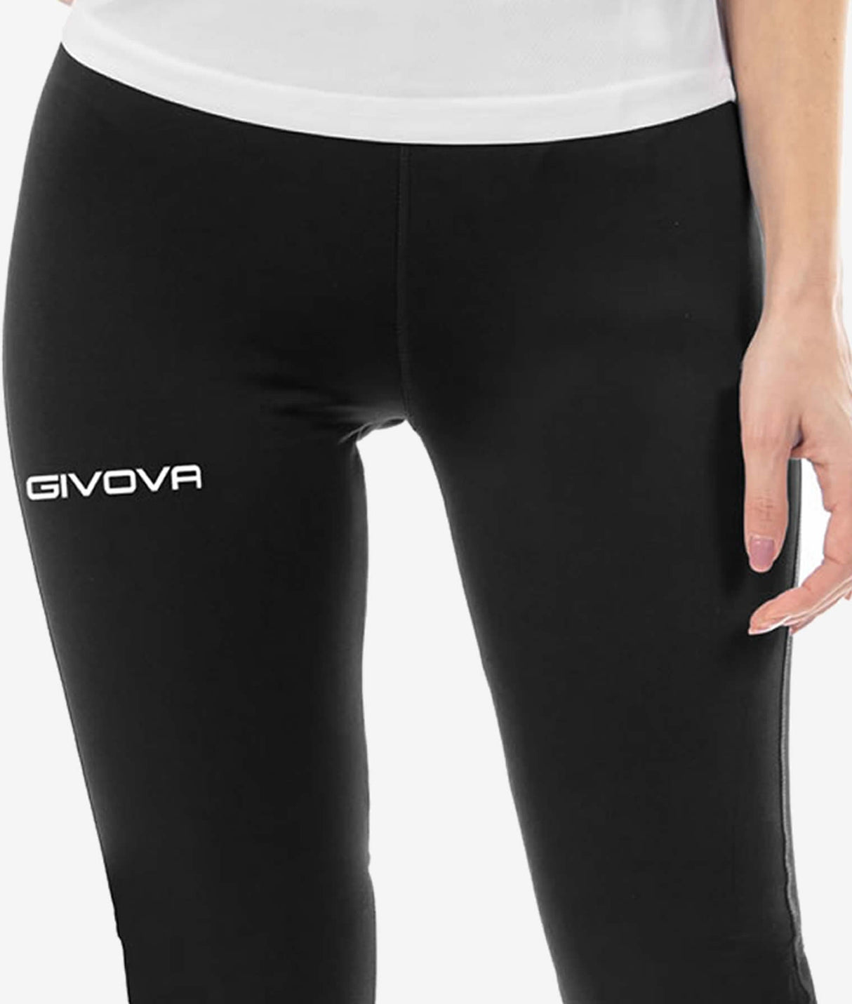 Medias de compresión delgados de Givova: negro P005blk