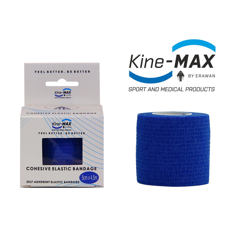 Kine-MAX Self-securing elastic bandage-5cm,7,5cm,10cm - blue, CEB5BLU,CEB7BLU,CEB10BLU