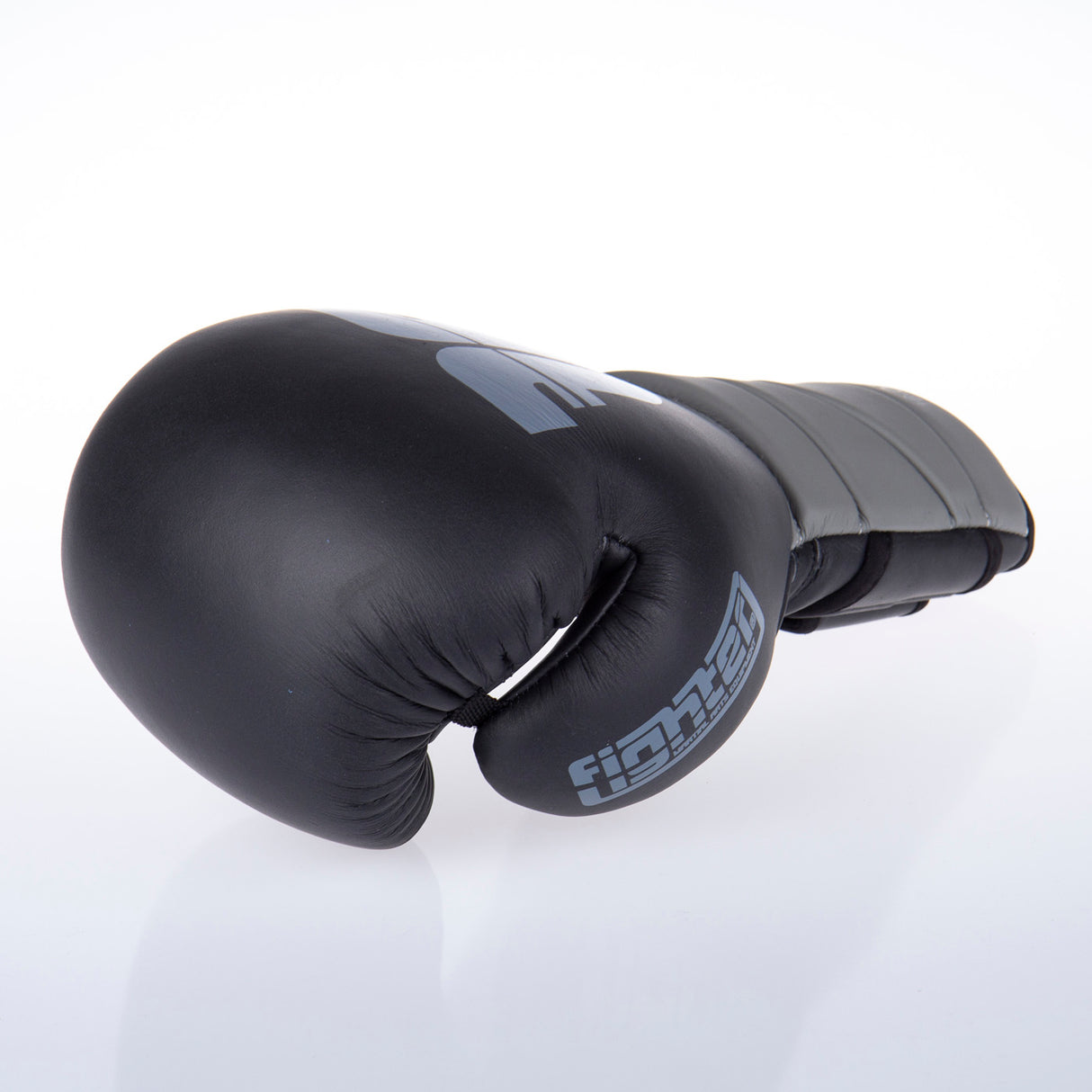 Fighter Boxing Gloves Sparring - black/gray, FBG-002-BG