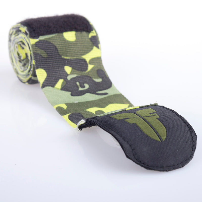 Fighter Handwraps - green camo, FHW-001GNC