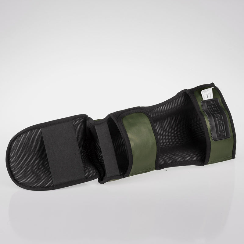 Fighter Shinguards Thai Classic - khaki/black, JE1573GNB