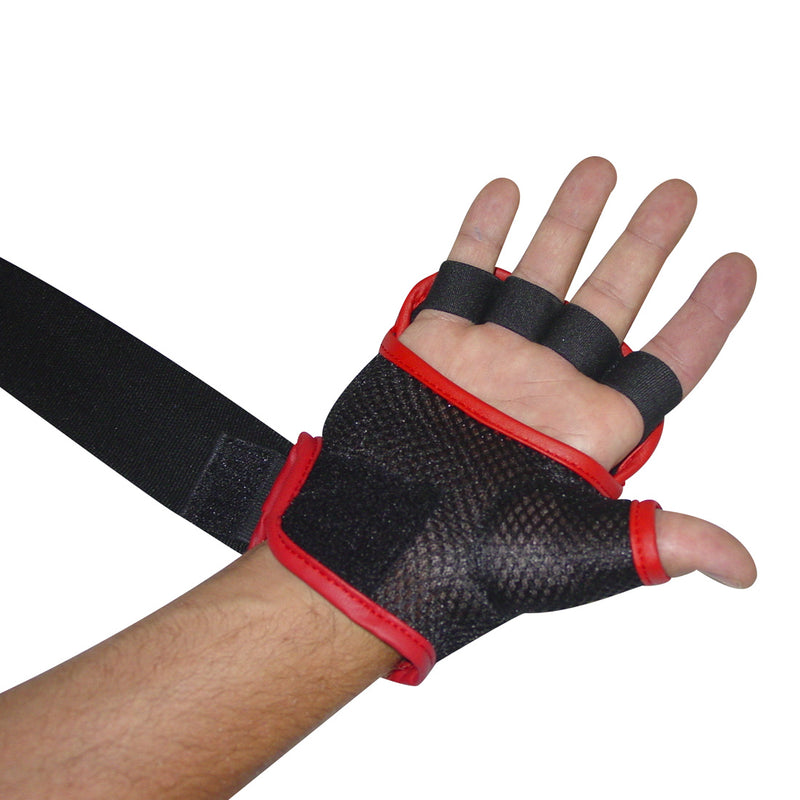 Fighter Gel Handwraps - black/red, JE-1628, JE-1628