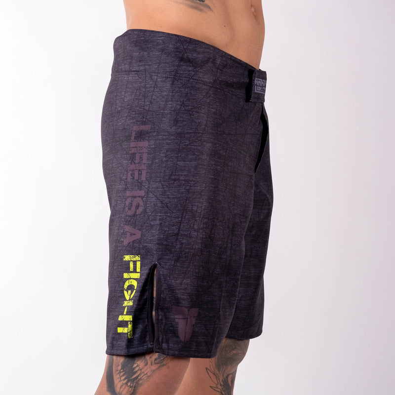 Fighter MMA Shorts - Life is a Fight - gray, FSHM-12