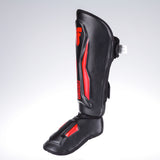 Fighter Shinguards Thai Ergo - Schwarz/Rot, FSG -004BR