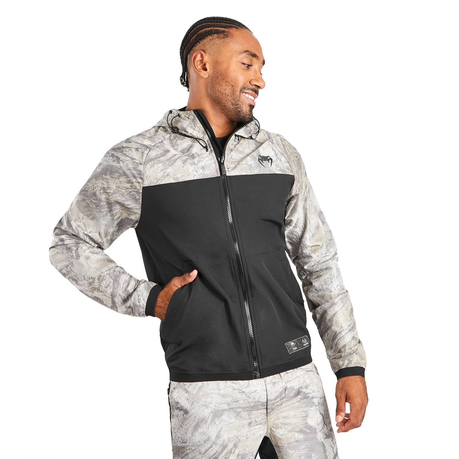 Venum Laser XT Realtree Hoodie - black/beige – Fighters Europe