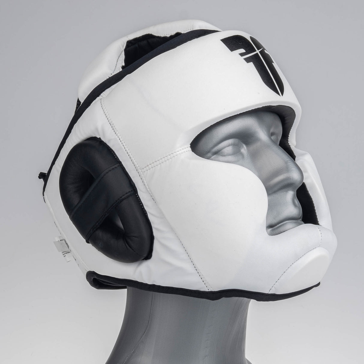 Fighter Headguard Sparring - white/black, JE1421PUWHT
