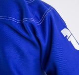 Fighter BJJ Kimono Paille de Riz - ENFANTS - bleu, BJJBLU-07