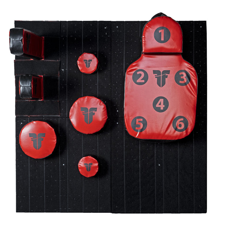 Fighter Training Power Wall SET - red, FPWS-01