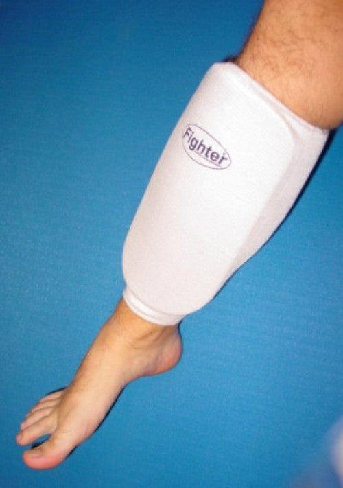 Fighter Shin Guards Elastic Fabric - white, JE1400S