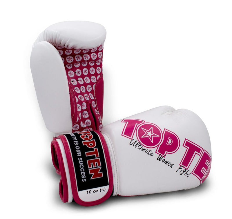 Boxing gloves Top Ten Women Fight - white/pink, 2242-17