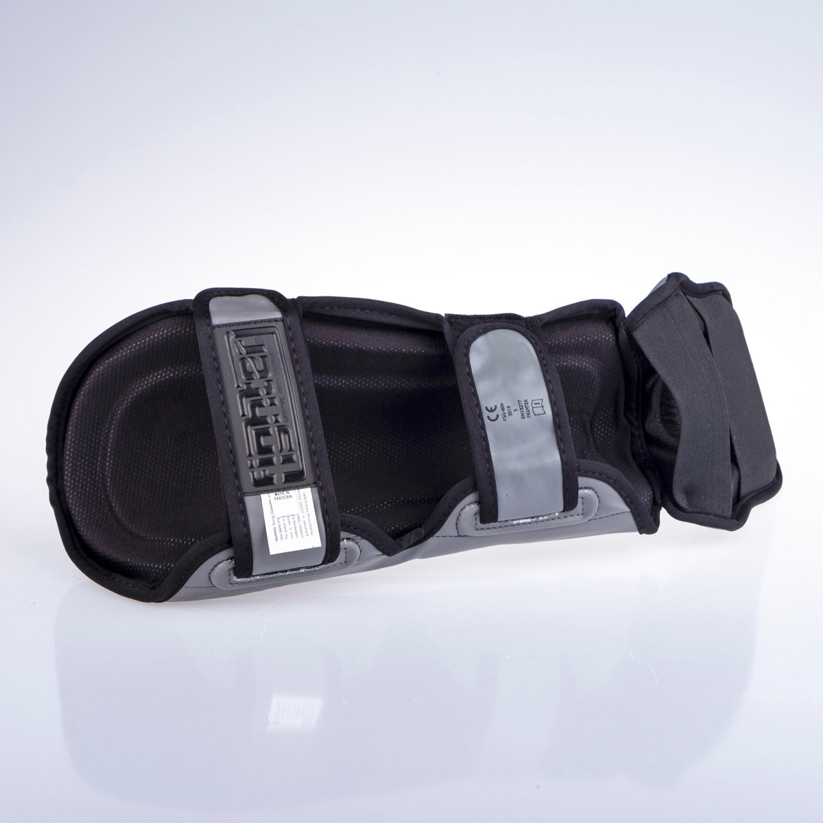 Fighter Shinguards Thai Ergo - gray/red/black, FSG-004BGR