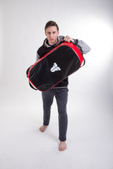 Fighter Reversible Kicking Shield - MULTI GRIP - black/red, FKSH-11