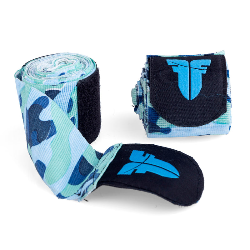 Fighter Handwraps - blue camo, FHW-001BLC