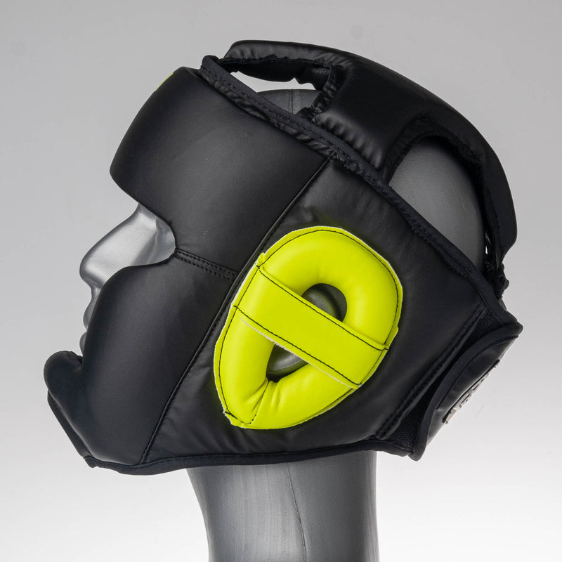 Fighter Headguard Sparring - black/neon yellow, JE1421PUBNY