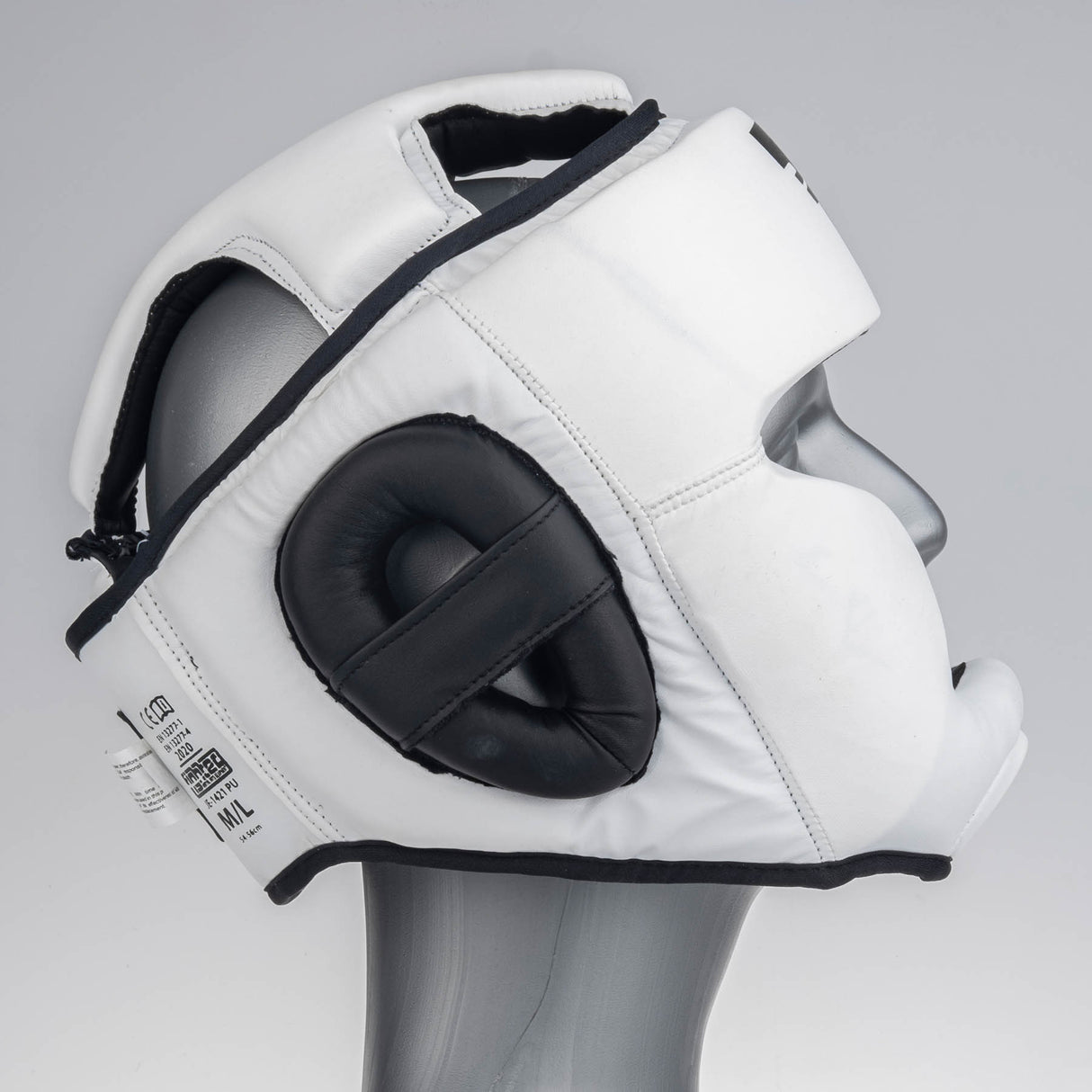 Fighter Headguard Sparring - white/black, JE1421PUWHT