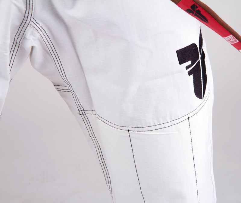 Fighter BJJ Kimono Rice Straw - white, BJJBW-08