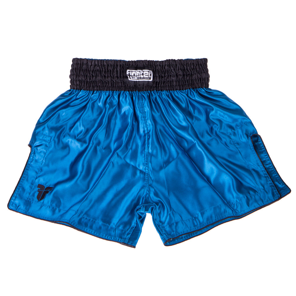 Fighter Thaihose Bangkok Plain - blau/schwarz, FP03