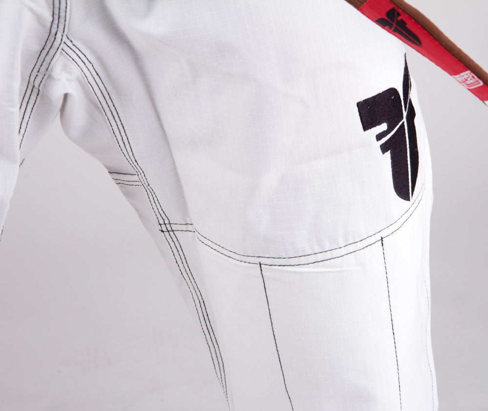 Fighter BJJ Ripstop Gi Rip Stop Kids - White, BJJBW -05