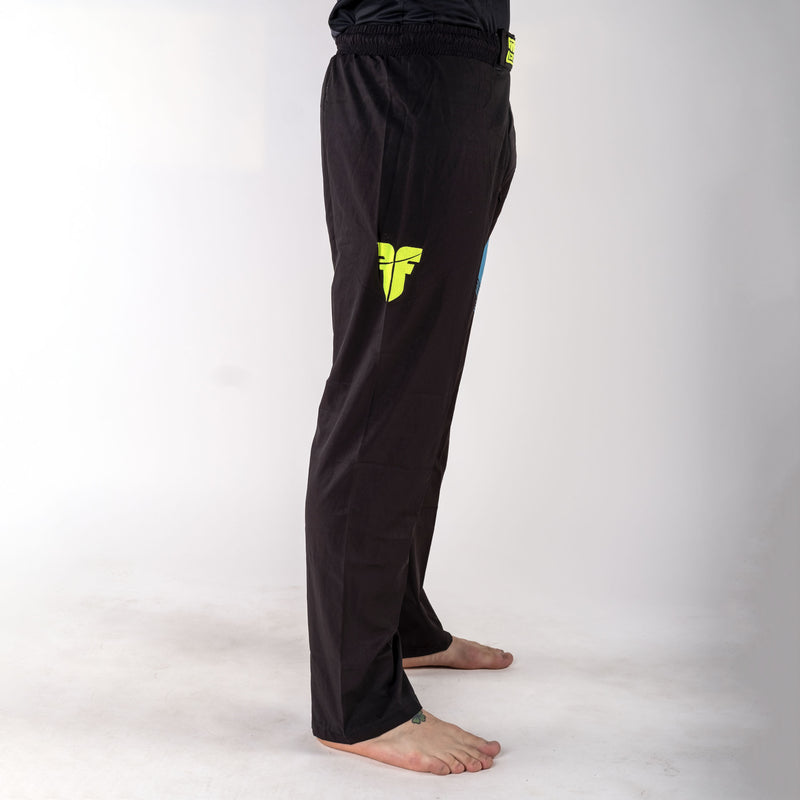 Fighter Pants - FIGHT - black/blue/green, FF-P003BBY