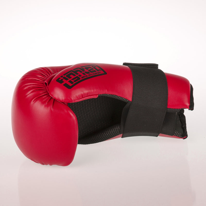 Fighter Open Gloves Strap - dark red, FOG-001R