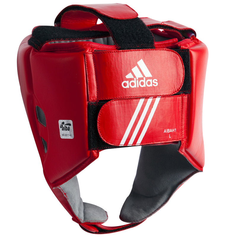 AIBA Boxing Head Guard - red, AIBAH1-R