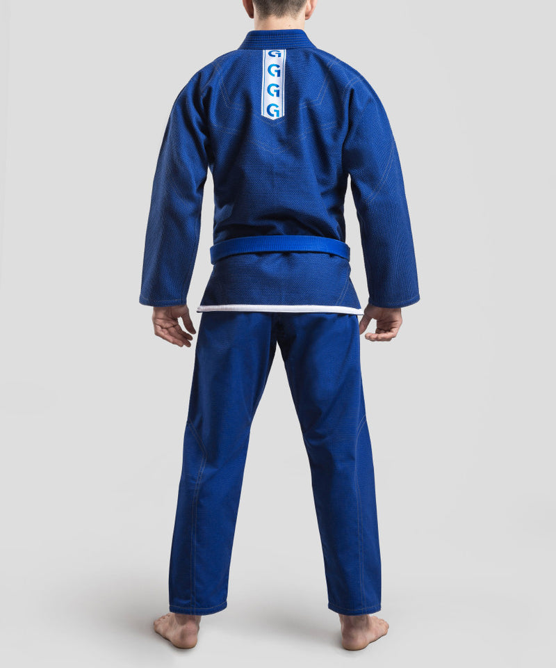 Grips Classic Logo BJJ Kimono - blue/white, G10124-BLUWHT