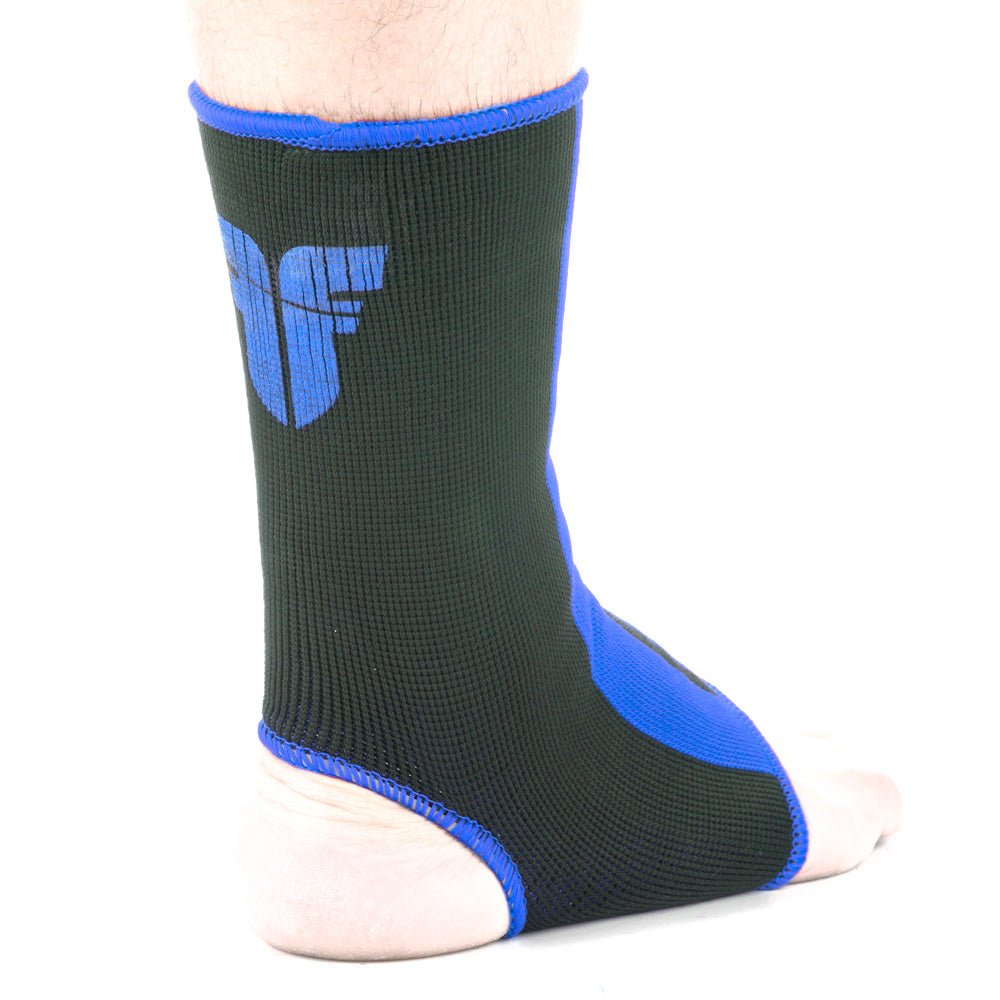 Soporte de tobillo de combate: negro/azul, FAS -06