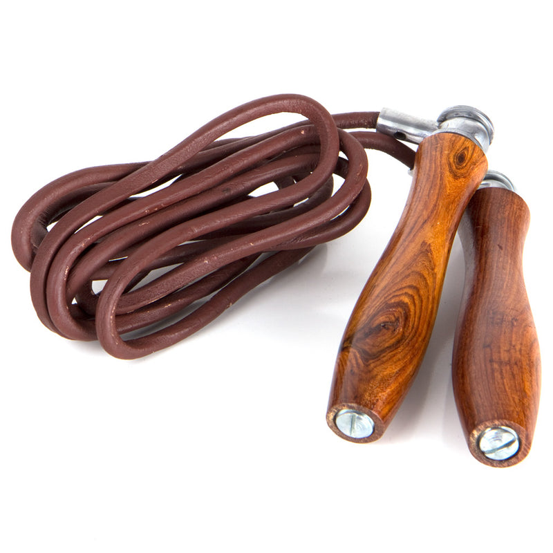 Fighter Leather Jump Rope - brown, SRF-02