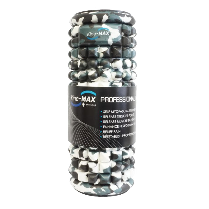 Kine-Max Professional Massage Foam Roller-Schwarz/Weiß, PMFR-Urban.01
