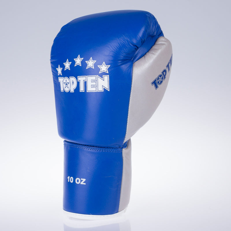 Top Ten Pro Boxing Gloves - blue/silver, 20182-6110
