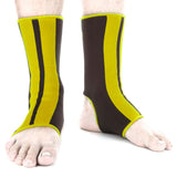 Soporte de tobillo de combate: negro/amarillo, FAS -02