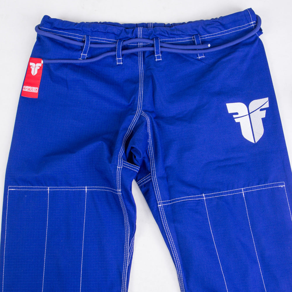 Fighter BJJ Kimono Paille de Riz - ENFANTS - bleu, BJJBLU-07