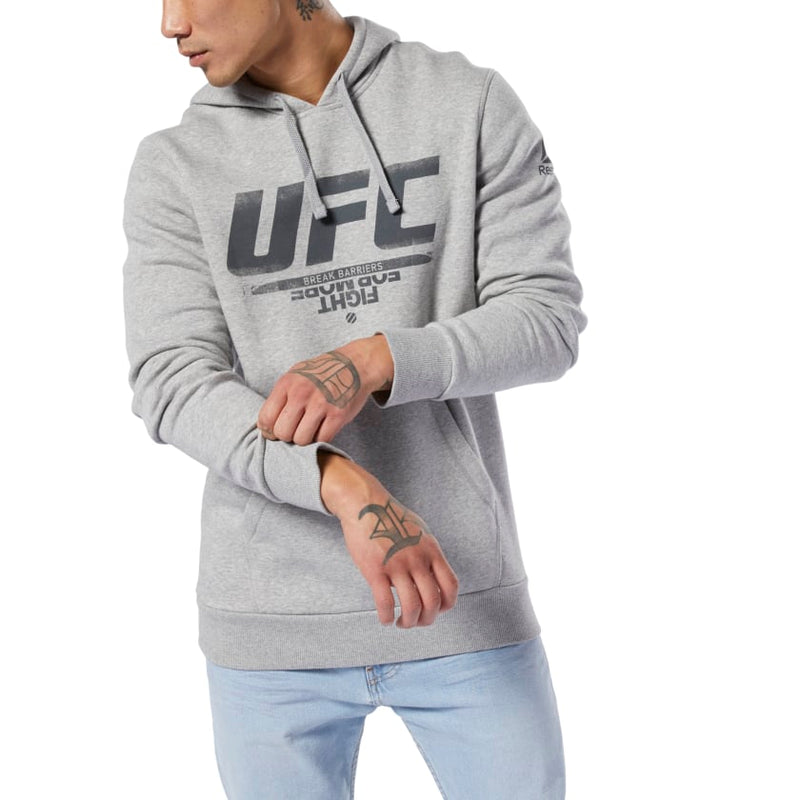 Reebok UFC Fan hood - grey, DU4577