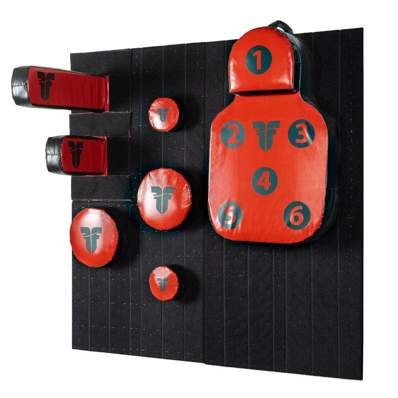 Fighter Training Power Wall SET - red, FPWS-01