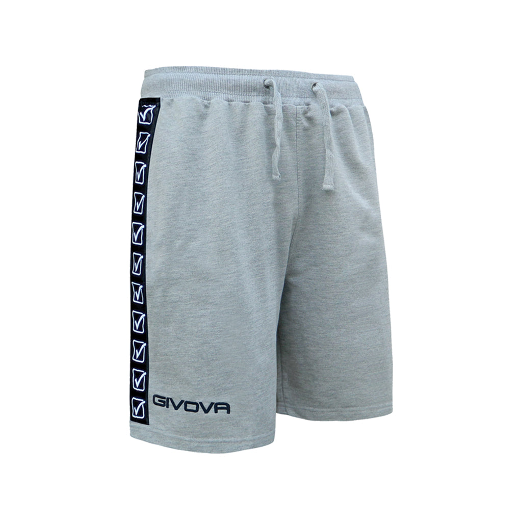 Pantalones cortos de la banda de terry de Givova - gris, BA04 -GRY