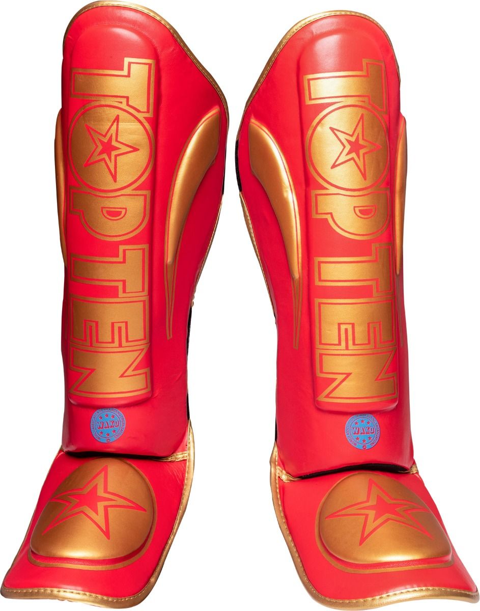Protège-tibias Top Ten SuperLight WAKO - rouge