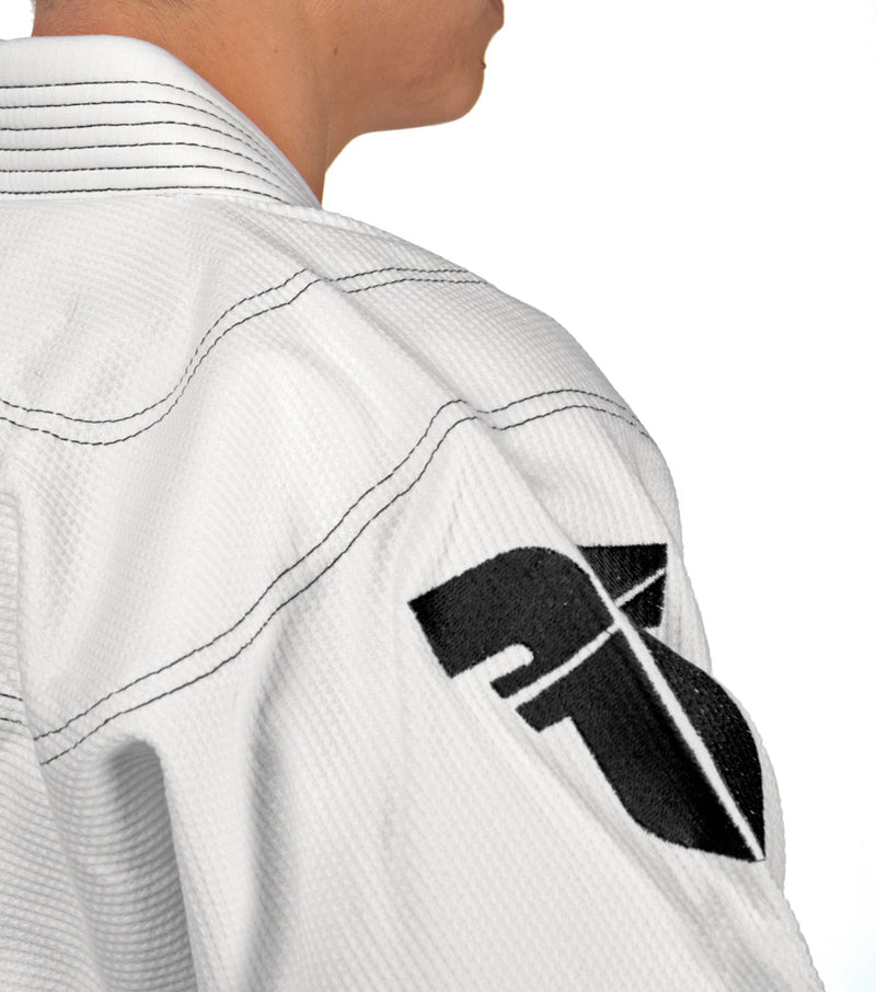 Fighter BJJ Kimono Rice Straw - white, BJJBW-08