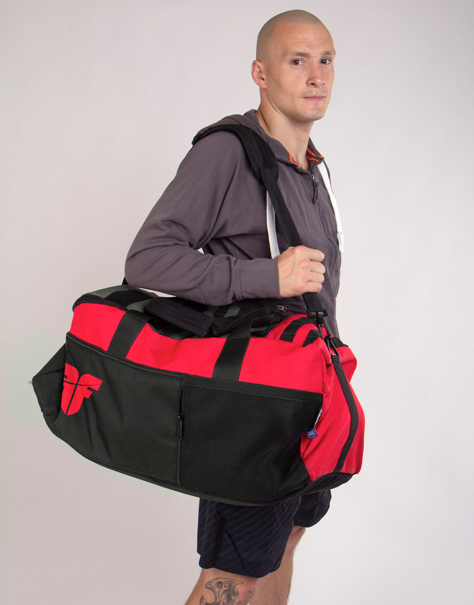 Fighter Sporttasche LINE XL - rot/grau/schwarz, FTBP-01