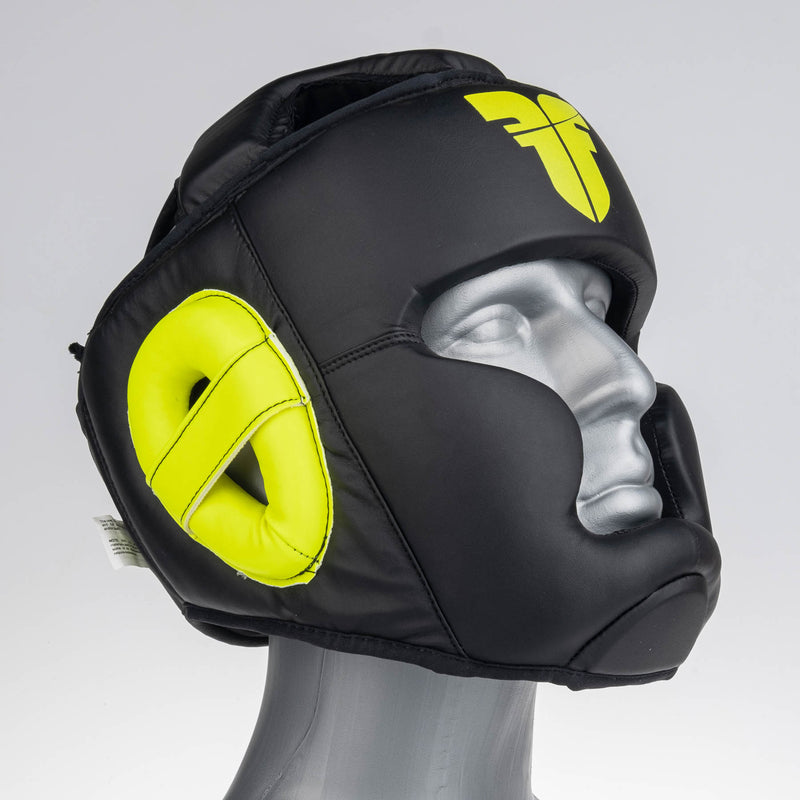Fighter Headguard Sparring - black/neon yellow, JE1421PUBNY