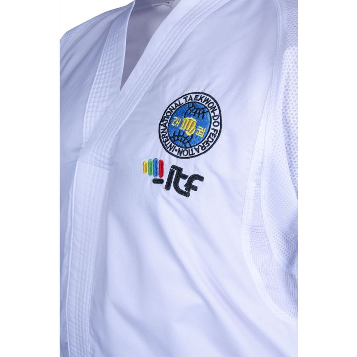 Uniforme de maître TOP TEN Taekwon-Do ITF "Vert", blanc, 16774